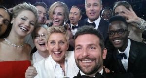 Ellen DeGeneres' berømte Oscar-selfie.